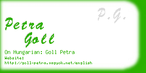 petra goll business card